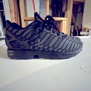Men's Adidas Torsion Sneakers Shoes Size 7 Black Reflective Gym Casual
